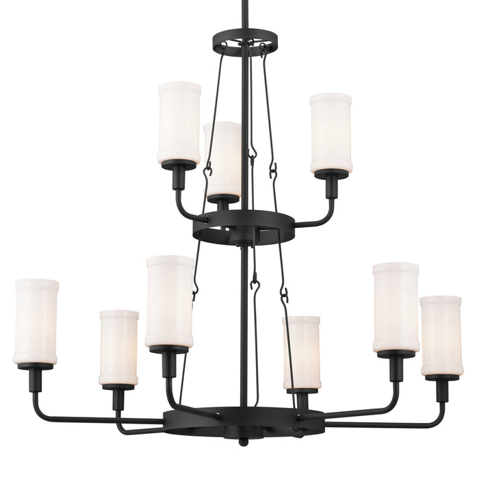 Myhouse Lighting Kichler - 52452BKT - Nine Light Chandelier - Vetivene - Textured Black