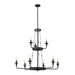 Myhouse Lighting Kichler - 52452BKT - Nine Light Chandelier - Vetivene - Textured Black