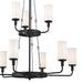 Myhouse Lighting Kichler - 52452BKT - Nine Light Chandelier - Vetivene - Textured Black