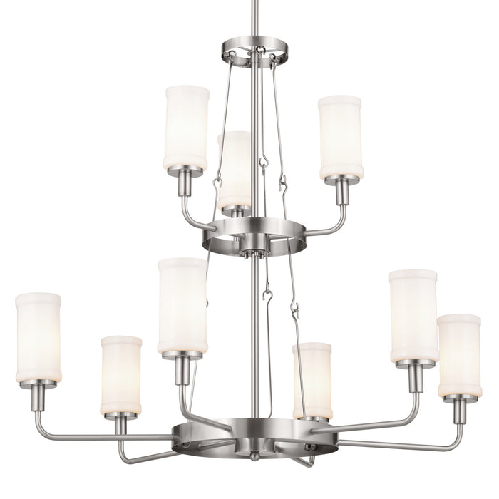 Myhouse Lighting Kichler - 52452CLP - Nine Light Chandelier - Vetivene - Classic Pewter