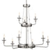 Myhouse Lighting Kichler - 52452CLP - Nine Light Chandelier - Vetivene - Classic Pewter