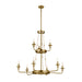 Myhouse Lighting Kichler - 52452NBR - Nine Light Chandelier - Vetivene - Natural Brass