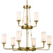 Myhouse Lighting Kichler - 52452NBR - Nine Light Chandelier - Vetivene - Natural Brass