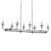 Myhouse Lighting Kichler - 52453CLP - Eight Light Linear Chandelier - Vetivene - Classic Pewter