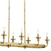 Myhouse Lighting Kichler - 52453NBR - Eight Light Linear Chandelier - Vetivene - Natural Brass