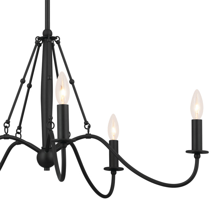 Myhouse Lighting Kichler - 52455BKT - Five Light Chandelier - Freesia - Textured Black