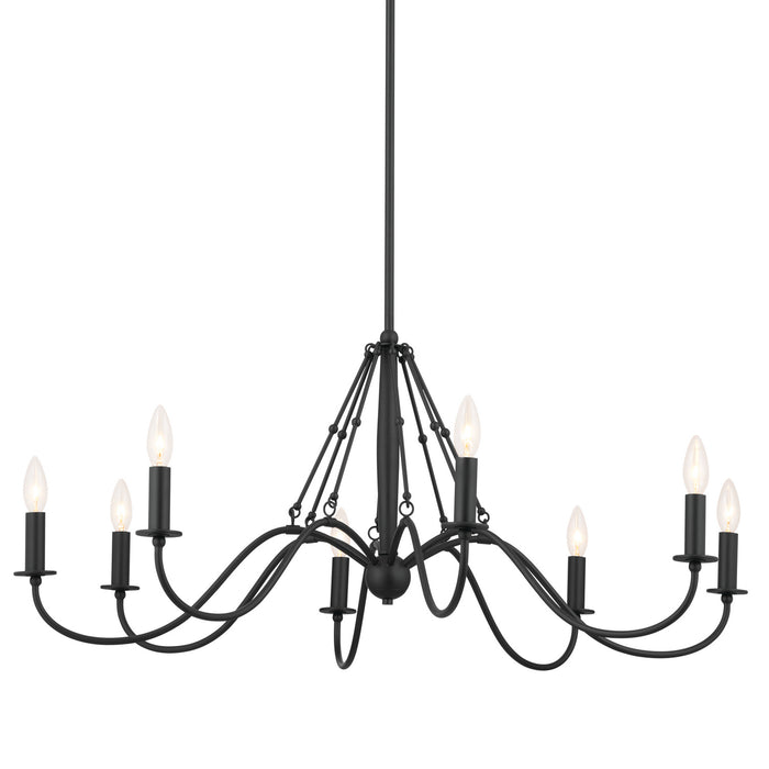 Myhouse Lighting Kichler - 52456BKT - Eight Light Chandelier - Freesia - Textured Black