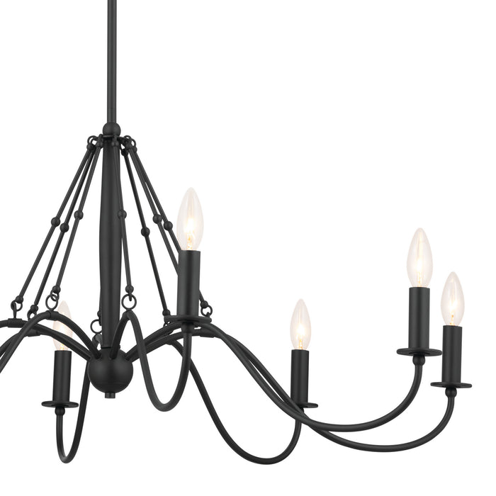 Myhouse Lighting Kichler - 52456BKT - Eight Light Chandelier - Freesia - Textured Black