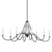 Myhouse Lighting Kichler - 52457AVI - Eight Light Chandelier - Freesia - Anvil Iron