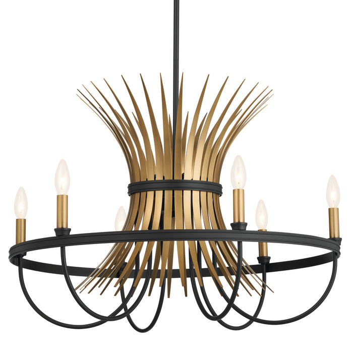 Myhouse Lighting Kichler - 52458BK - Six Light Chandelier - Baile - Black