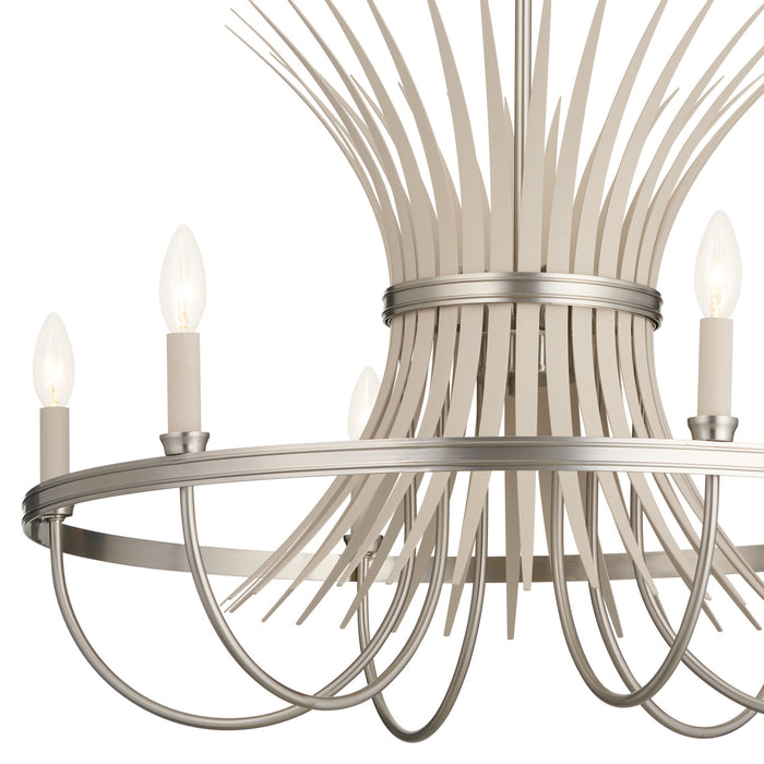 Myhouse Lighting Kichler - 52458NI - Six Light Chandelier - Baile - Brushed Nickel