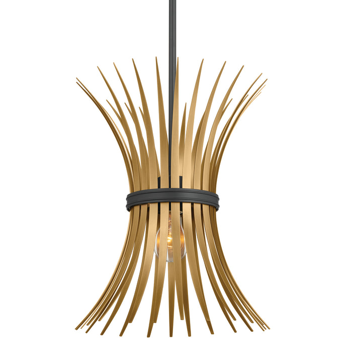 Myhouse Lighting Kichler - 52460BK - One Light Pendant - Baile - Black