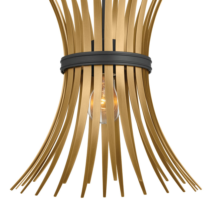 Myhouse Lighting Kichler - 52460BK - One Light Pendant - Baile - Black