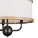 Myhouse Lighting Kichler - 52465AVI - Three Light Chandelier/Semi Flush - Heddle - Anvil Iron