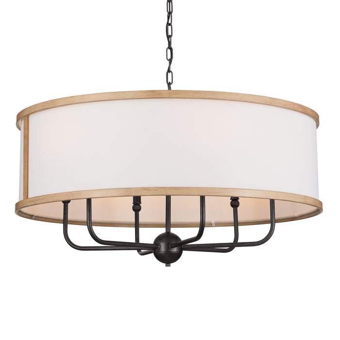 Myhouse Lighting Kichler - 52466AVI - Six Light Chandelier - Heddle - Anvil Iron