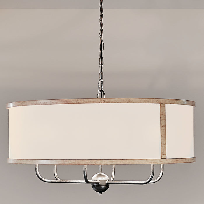 Myhouse Lighting Kichler - 52466AVI - Six Light Chandelier - Heddle - Anvil Iron