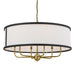 Myhouse Lighting Kichler - 52466NBR - Six Light Chandelier - Heddle - Natural Brass