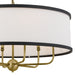 Myhouse Lighting Kichler - 52466NBR - Six Light Chandelier - Heddle - Natural Brass