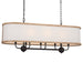 Myhouse Lighting Kichler - 52467AVI - Eight Light Linear Chandelier - Heddle - Anvil Iron