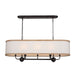Myhouse Lighting Kichler - 52467AVI - Eight Light Linear Chandelier - Heddle - Anvil Iron