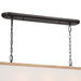 Myhouse Lighting Kichler - 52467AVI - Eight Light Linear Chandelier - Heddle - Anvil Iron
