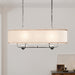 Myhouse Lighting Kichler - 52467AVI - Eight Light Linear Chandelier - Heddle - Anvil Iron