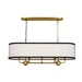 Myhouse Lighting Kichler - 52467NBR - Eight Light Linear Chandelier - Heddle - Natural Brass