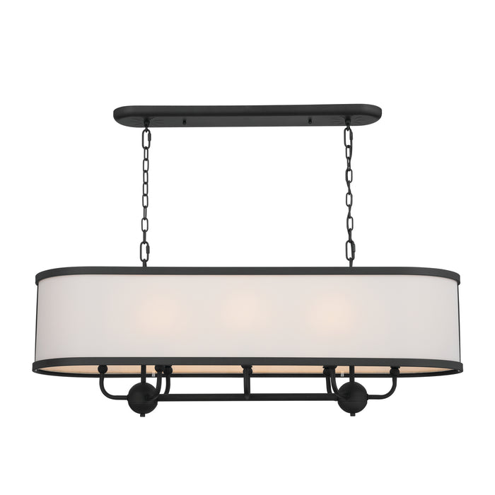 Myhouse Lighting Kichler - 52467BKT - Eight Light Linear Chandelier - Heddle - Textured Black