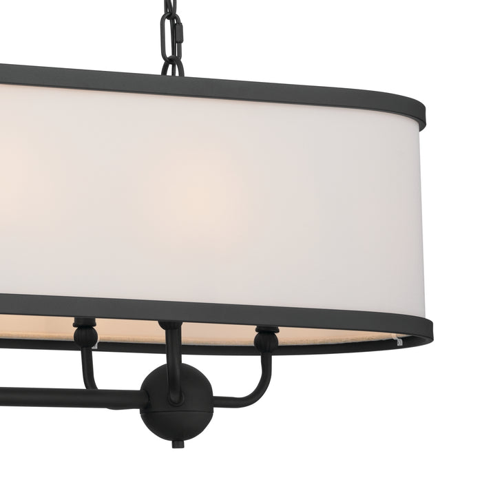 Myhouse Lighting Kichler - 52467BKT - Eight Light Linear Chandelier - Heddle - Textured Black