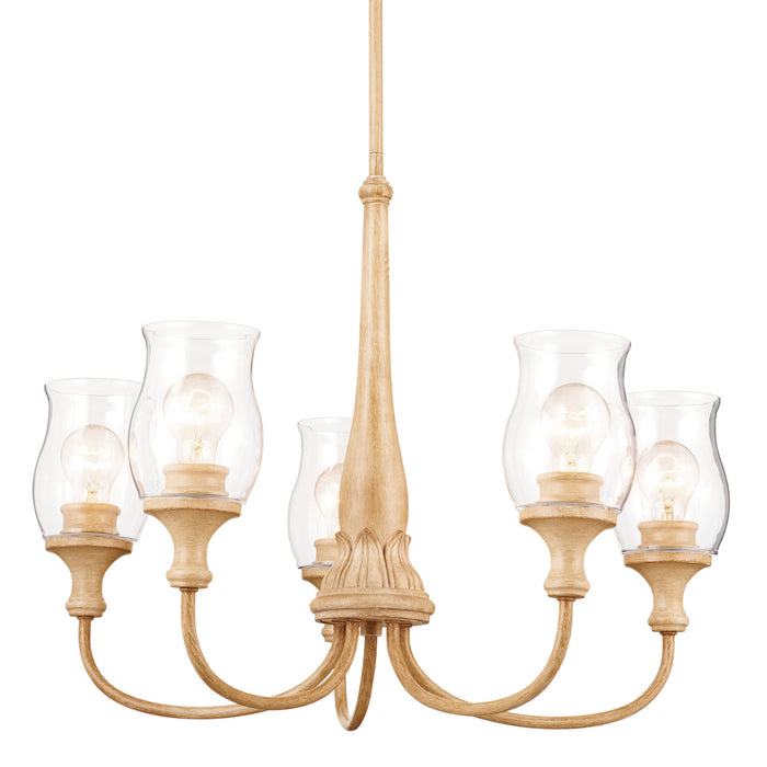 Myhouse Lighting Kichler - 52468WMP - Five Light Chandelier - Melis - Warm Maple Wood