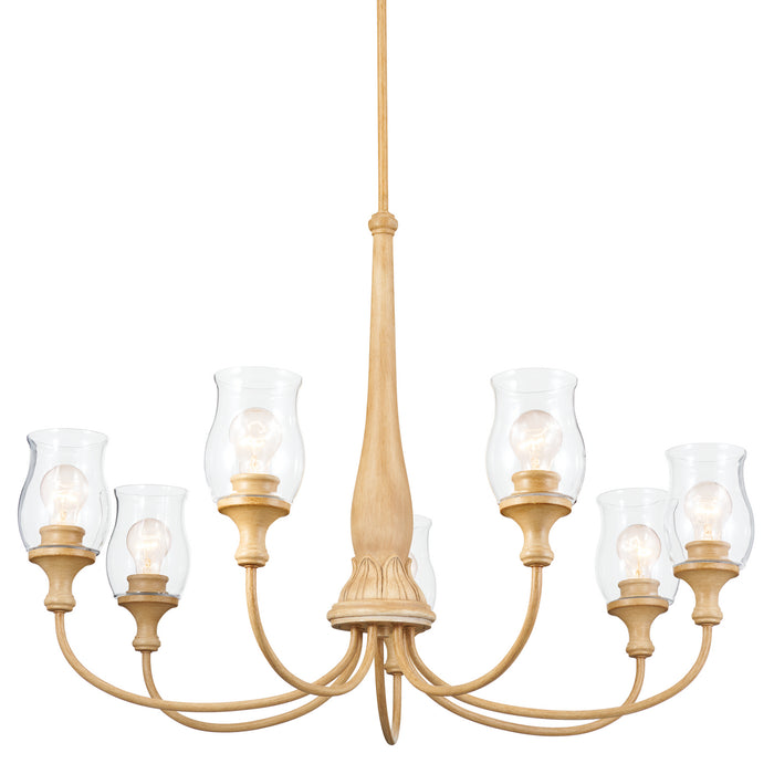 Myhouse Lighting Kichler - 52469WMP - Seven Light Chandelier - Melis - Warm Maple Wood