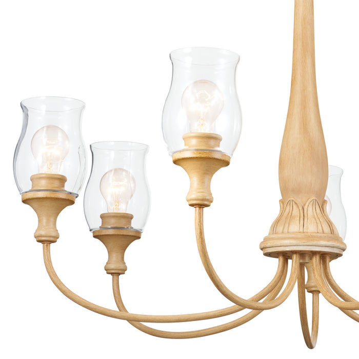 Myhouse Lighting Kichler - 52469WMP - Seven Light Chandelier - Melis - Warm Maple Wood