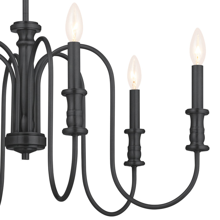 Myhouse Lighting Kichler - 52470BK - Six Light Chandelier - Karthe - Black