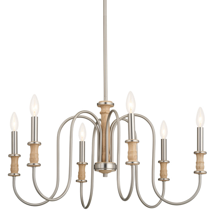 Myhouse Lighting Kichler - 52470NI - Six Light Chandelier - Karthe - Brushed Nickel