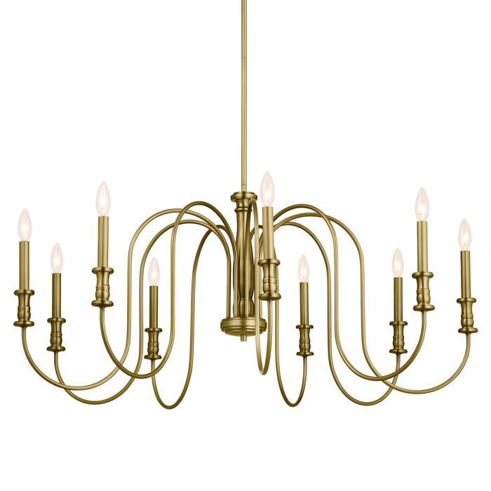 Myhouse Lighting Kichler - 52471NBR - Nine Light Chandelier - Karthe - Natural Brass