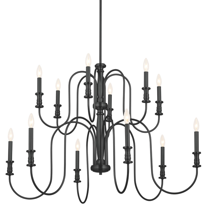 Myhouse Lighting Kichler - 52472BK - 12 Light Chandelier - Karthe - Black