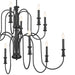 Myhouse Lighting Kichler - 52472BK - 12 Light Chandelier - Karthe - Black