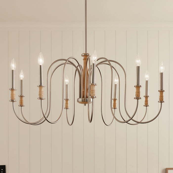 Myhouse Lighting Kichler - 52471NI - Nine Light Chandelier - Karthe - Brushed Nickel