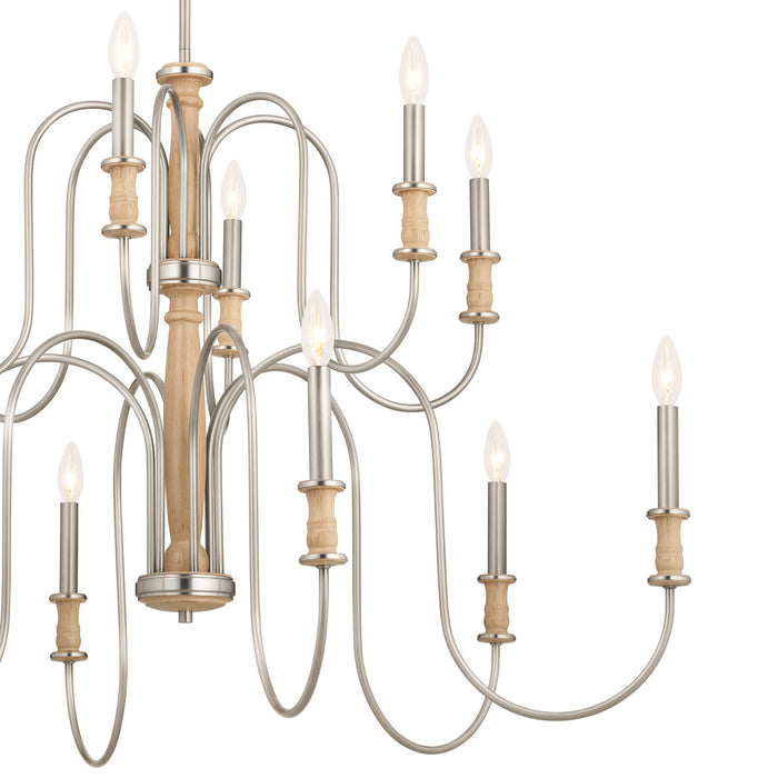 Myhouse Lighting Kichler - 52472NI - 12 Light Chandelier - Karthe - Brushed Nickel