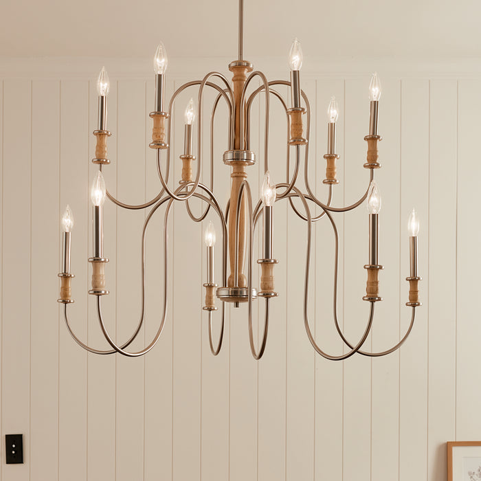 Myhouse Lighting Kichler - 52472NI - 12 Light Chandelier - Karthe - Brushed Nickel