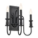 Myhouse Lighting Kichler - 52473BK - Three Light Wall Sconce - Karthe - Black