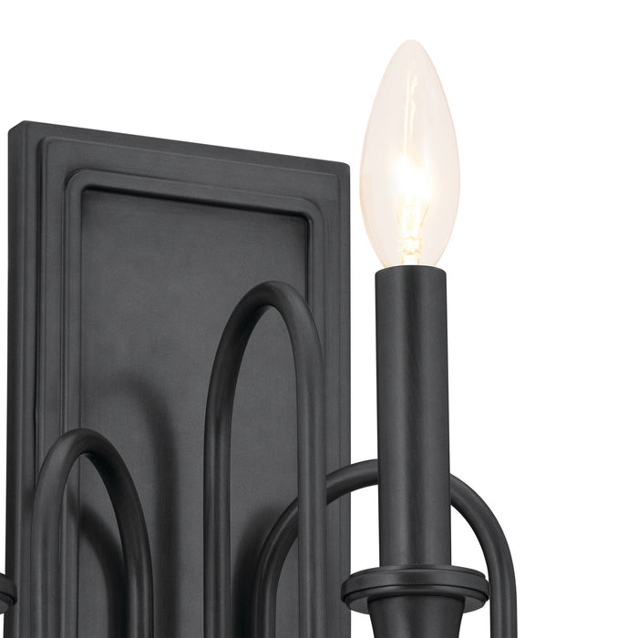 Myhouse Lighting Kichler - 52473BK - Three Light Wall Sconce - Karthe - Black