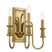 Myhouse Lighting Kichler - 52473NBR - Three Light Wall Sconce - Karthe - Natural Brass