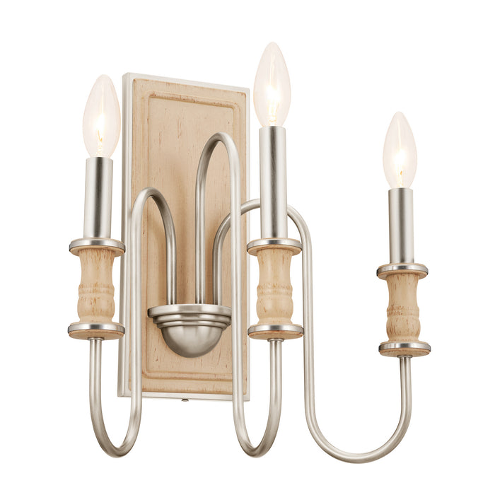 Myhouse Lighting Kichler - 52473NI - Three Light Wall Sconce - Karthe - Brushed Nickel