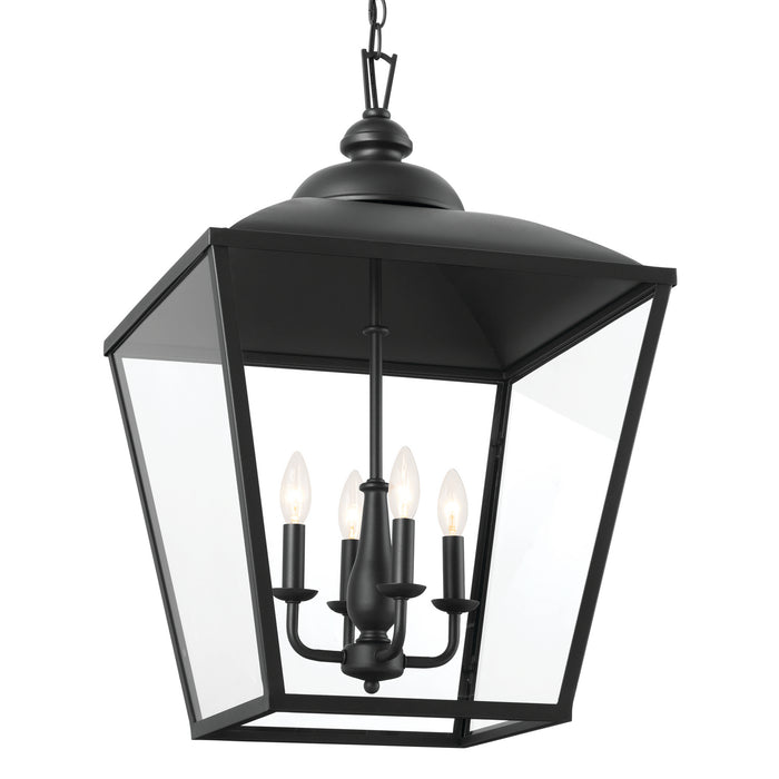 Myhouse Lighting Kichler - 52475BKT - Four Light Foyer Pendant - Dame - Textured Black