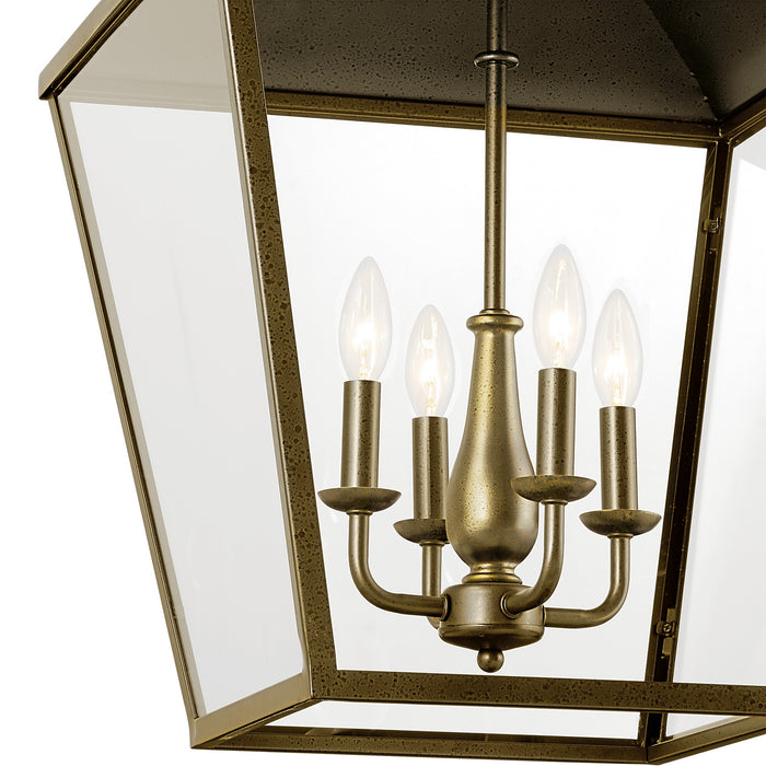 Myhouse Lighting Kichler - 52475CHZ - Four Light Foyer Pendant - Dame - Character Bronze