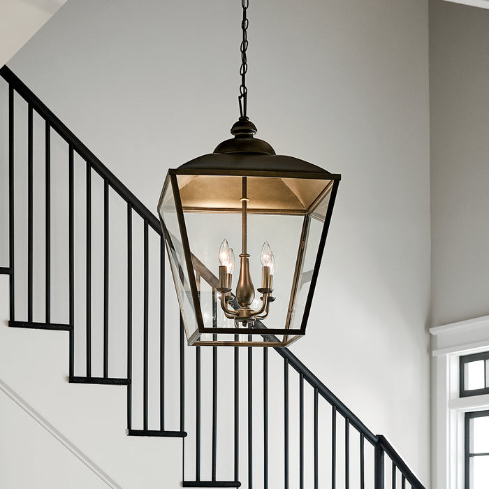 Myhouse Lighting Kichler - 52475CHZ - Four Light Foyer Pendant - Dame - Character Bronze