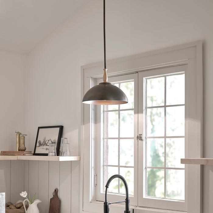 Myhouse Lighting Kichler - 52476AVI - One Light Pendant - Fira - Anvil Iron