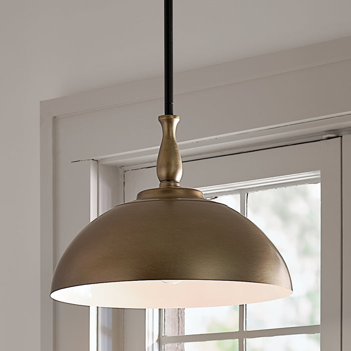 Myhouse Lighting Kichler - 52476NBR - One Light Pendant - Fira - Natural Brass