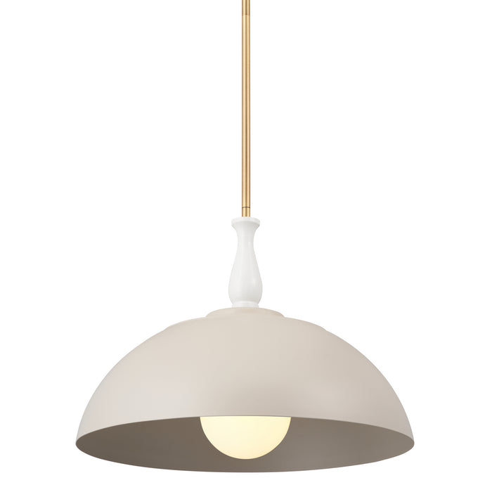 Myhouse Lighting Kichler - 52477GRG - One Light Pendant - Fira - Greige